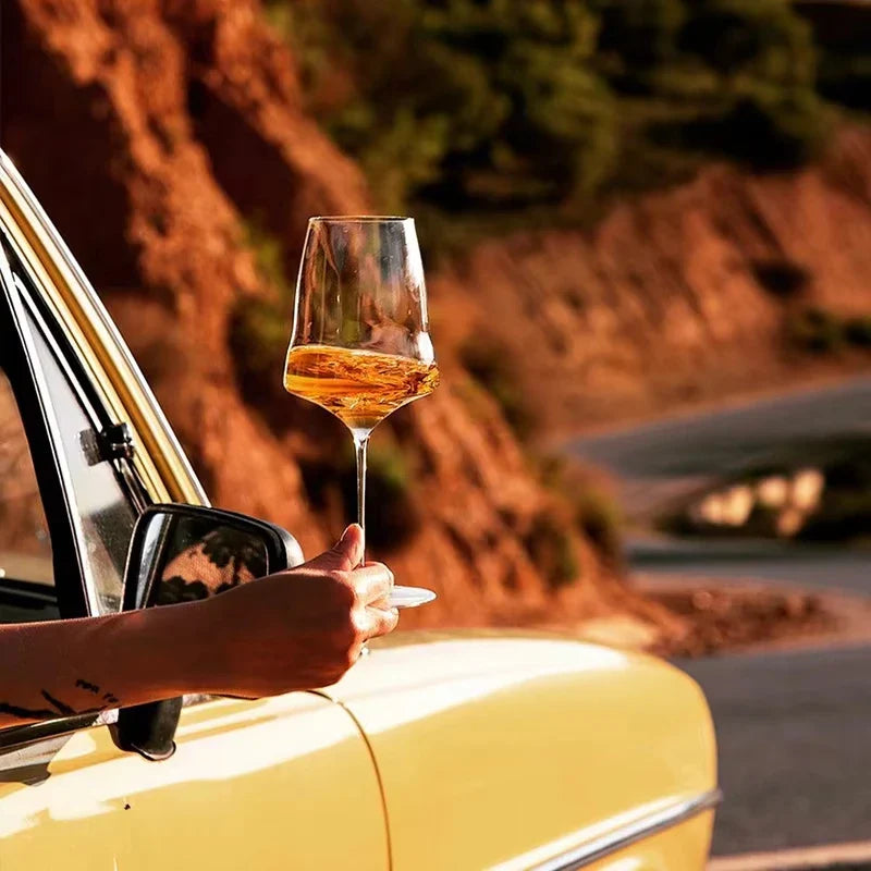 Copo de vinho de cristal de qualidade superior de luxo estilo Josephinen 0,5 mm Copo de champanhe impecável feito à mão extremamente fino