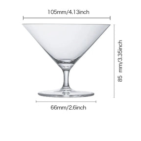 CRISON DWF05 Copo de coquetel de cristal de pés curtos estilo japonês Martini Cosmopolitan Daiquiri Glass para bebidas mistas