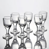 Conjunto de copos de vinho, 6 peças, 10ml, copo transparente, aparelho para bebidas, pé alto, pequena capacidade, licor, espíritos, copos para beber