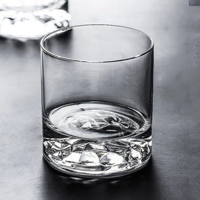 250ml vidro transparente baixo vidro de gelo de uísque de fundo grosso anti-queimadura barra de vinho vidro de beber diário presente de vidro
