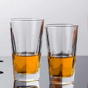 Copos de vinho transparente, fundo pentagonal, copos de café, garrafa de água, copos domésticos, 270ml 300ml 370ml, 3pcs, 1pc