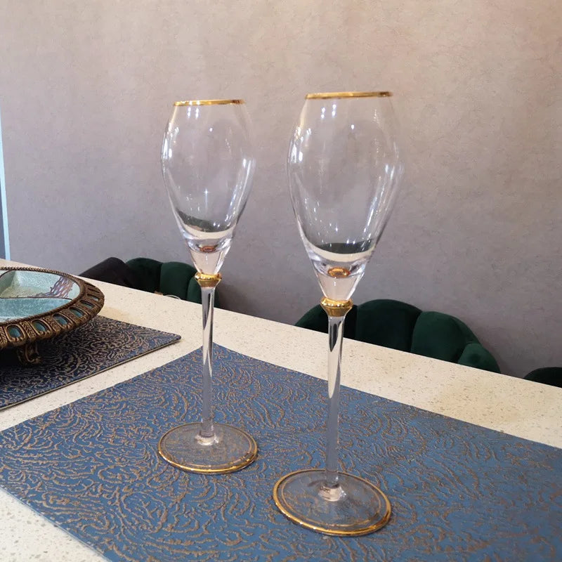 1-6 pçs copo de vidro de cocktail cristal criativo champanhe copos de vinho tinto copos phnom cálice presentes para festa de casamento decoração de casa