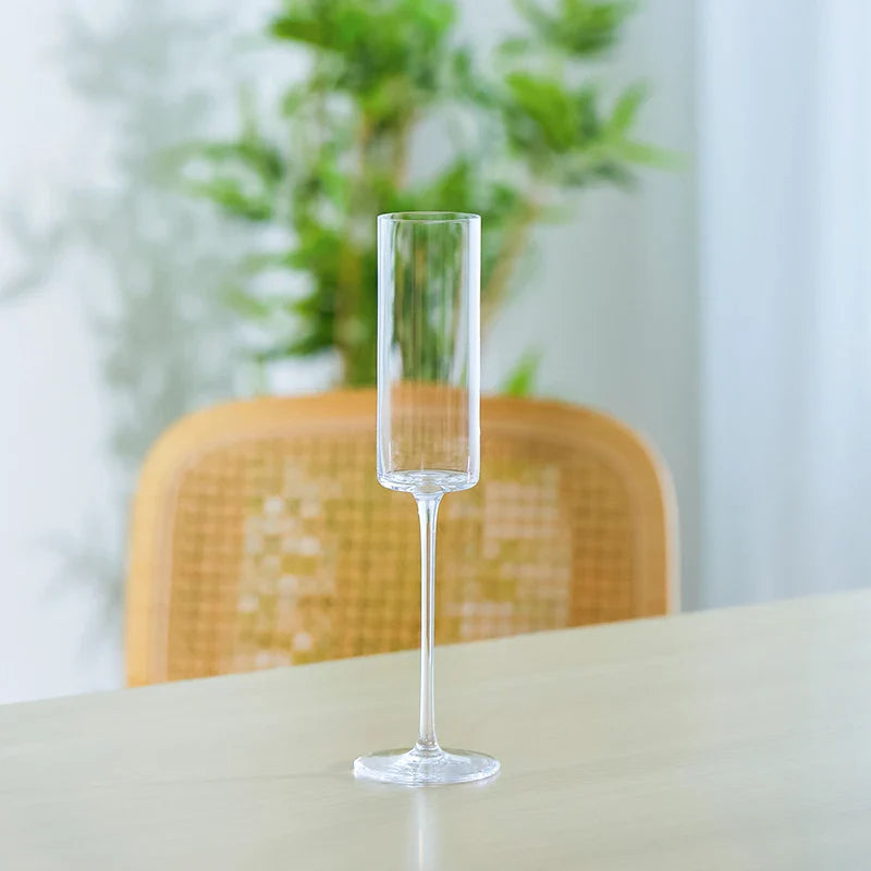 CRISON CP8202 Copo de cristal em forma de flauta Champanhe Copo de vinho Bar Bartender Cocktail Vidro Fontes para festa de casamento Vidro doméstico