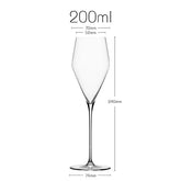 Copo de vinho feito à mão de cristal de banquete de luxo estilo europeu, artesanato domenado extremamente fino, taça clássica perfeita e impecável