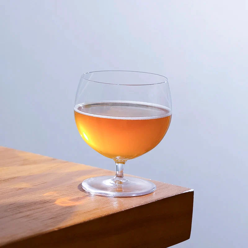 CRISON DWF07 Série de pernas curtas Copo de coquetel de vidro de cristal Copo de sorvete Copo de cerveja fino Copo de degustação de brandy