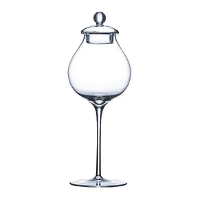 Copo de degustação de cristal de vidro de uísque CRISON TT6201 245ml com tampa para experiência de sabor aprimorado