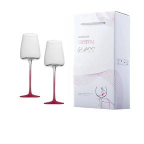 2 peças copo de vinho tinto rosa, copo de fundo côncavo internet celebridade vidro de cristal copo de vinho champanhe