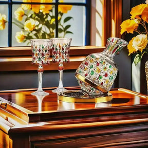 Europeu high-end diamante cristal copo de vinho tinto luxo cálice retro copo de vinho nicho pintado copo