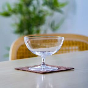 CRISON DWF06 Copo de coquetel de pés curtos estilo japonês Copo de martini Copo de champanhe Copo de sorvete de sobremesa