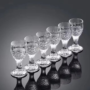 15ml 6 pçs/12 pçs conjunto de vidro tiro doméstico pequena capacidade vidro espíritos copo transparente licor cálice luz utensílios vinho luxo