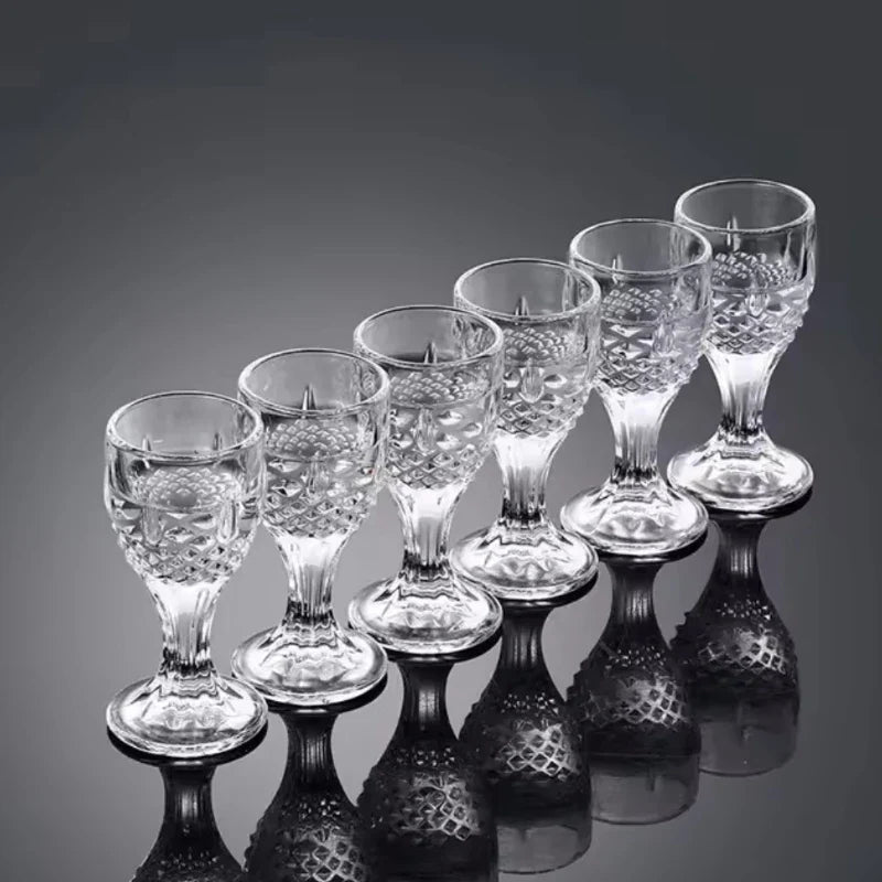 15ml 6 pçs/12 pçs conjunto de vidro tiro doméstico pequena capacidade vidro espíritos copo transparente licor cálice luz utensílios vinho luxo