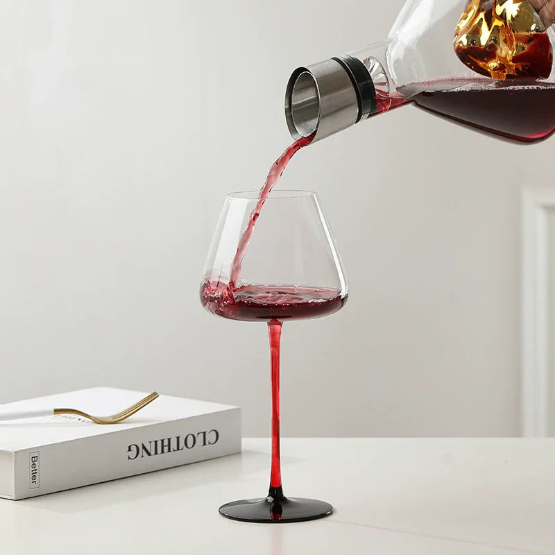 Copos de cristal de luxo borgonha copo de vinho casa acampamento festa champanhe suco vinho beber copo vidro cozinha barra ferramentas 2 pçs