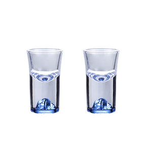 Iceberg Licor Shot Decanter de vidro vinho, Montanha IKB Crystal, White Spirit Cup, Vodka Pot, Mini Wineglass Dispenser, 3D Klein Blue