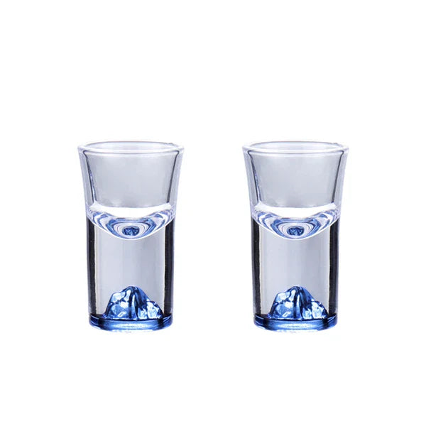 Iceberg Licor Shot Decanter de vidro vinho, Montanha IKB Crystal, White Spirit Cup, Vodka Pot, Mini Wineglass Dispenser, 3D Klein Blue