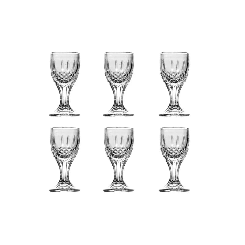 15ml 6 pçs/12 pçs conjunto de vidro tiro doméstico pequena capacidade vidro espíritos copo transparente licor cálice luz utensílios vinho luxo