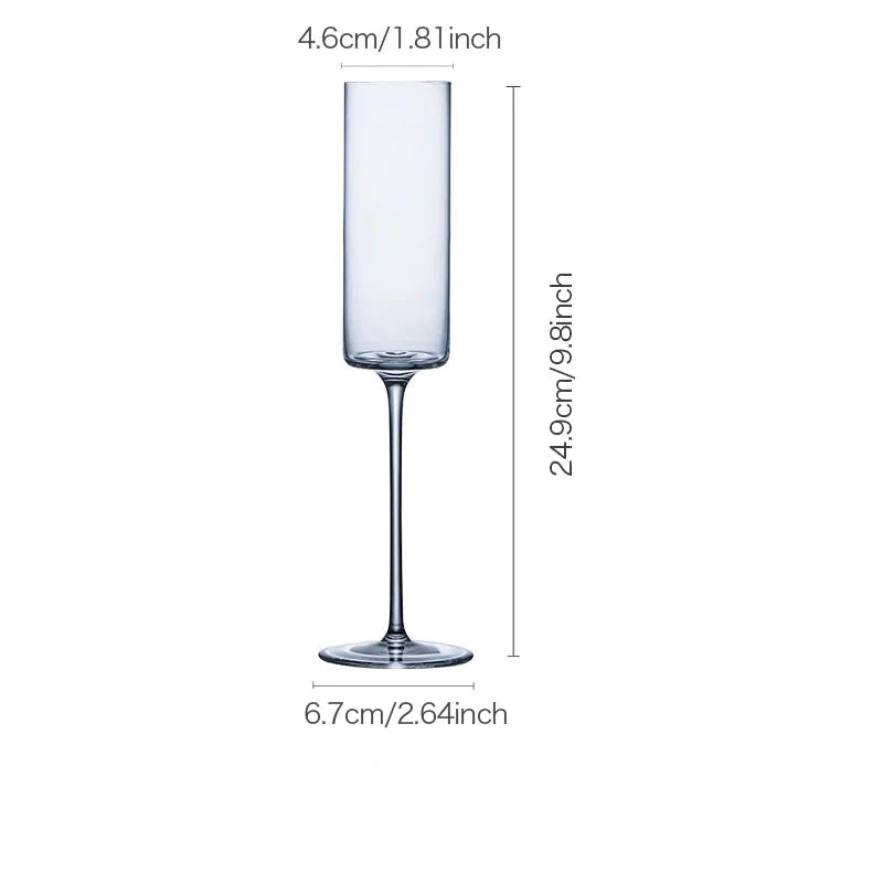 CRISON CP8202 Copo de cristal em forma de flauta Champanhe Copo de vinho Bar Bartender Cocktail Vidro Fontes para festa de casamento Vidro doméstico