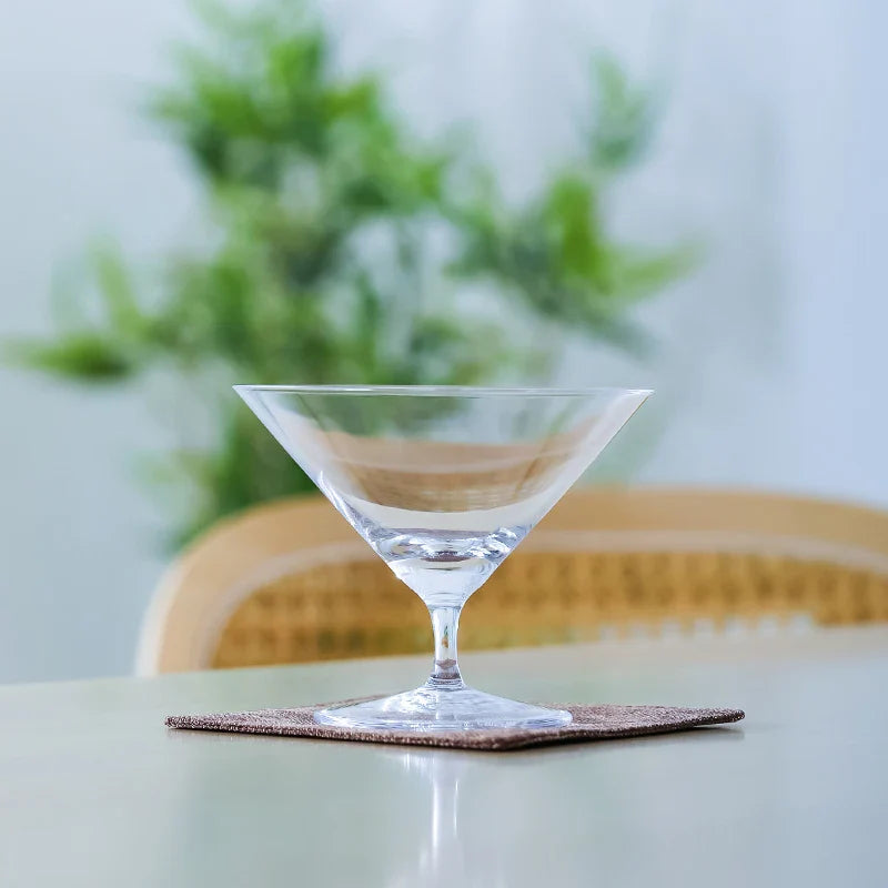 CRISON DWF05 Copo de coquetel de cristal de pés curtos estilo japonês Martini Cosmopolitan Daiquiri Glass para bebidas mistas