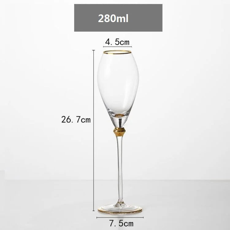 1-6 pçs copo de vidro de cocktail cristal criativo champanhe copos de vinho tinto copos phnom cálice presentes para festa de casamento decoração de casa