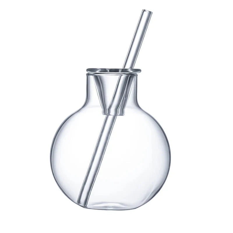 Inmeet bar artesanal, utensílios de coquetel fumés, produtos vidreiros de alto borosilicato, óculos redondos criativos de vidro para mixologia