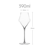 Copo de vinho de cristal de qualidade superior de luxo estilo Josephinen 0,5 mm Copo de champanhe impecável feito à mão extremamente fino