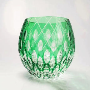 Edo japonês corte de vidro cristal uísque vidro artesanal casa margarida água fria presente vidro