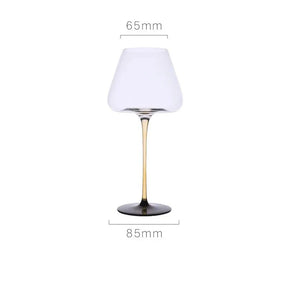 Copo de vinho tinto feito à mão com haste puxada, taça de vinho, copo de vinho tinto, copo de servir, bar doméstico, uso de festa de casamento, amarelo
