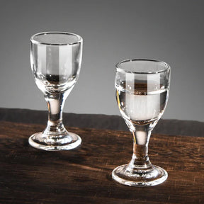 Conjunto de copos de vinho, 6 peças, 10ml, copo transparente, aparelho para bebidas, pé alto, pequena capacidade, licor, espíritos, copos para beber