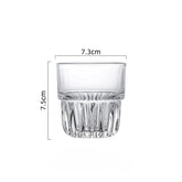 3 opções de capacidade vintage requintado americano copo de café gelado transparente fermentação fria latte copo de vidro bebida copo de água empilhável