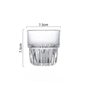 3 opções de capacidade vintage requintado americano copo de café gelado transparente fermentação fria latte copo de vidro bebida copo de água empilhável
