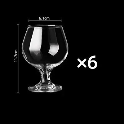 Copo de vinho de pés curtos de brandy pequeno, copo de vinho tinto, copo de cerveja, uso doméstico